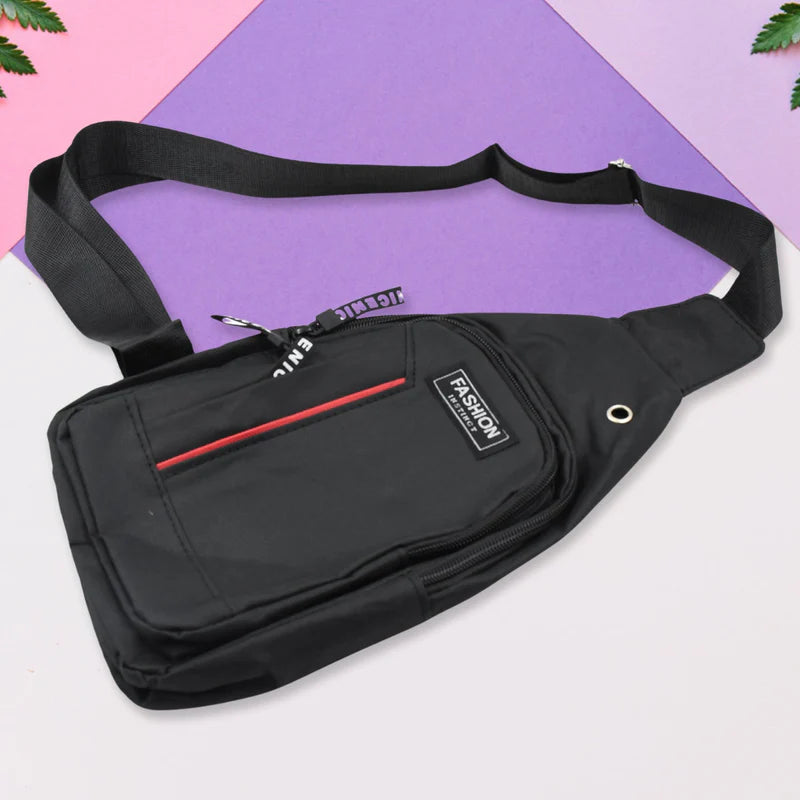 Waterproof Anti-Theft Crossbody Fanny Pack – (1 Pc, Black & Grey)