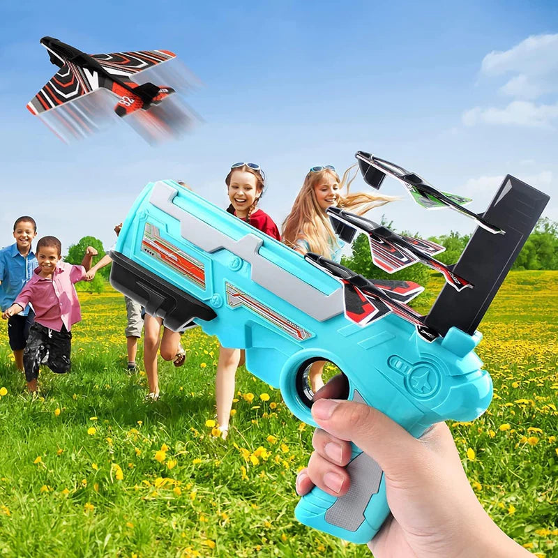 Airplane Launcher Toy with Foam Planes, 5-Pack